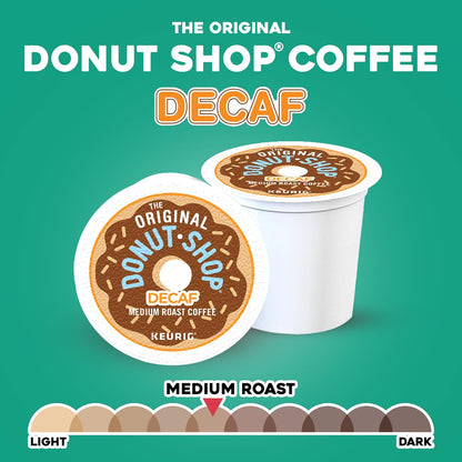 Original Donut Shop Decaf K-Cup Pods - Medium Roast Coffee, 60 Count (6 Packs of 10)