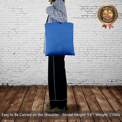 TOPDesign 24-Pack Ocean Blue Cotton Tote Bags - Lightweight Reusable Grocery Bags for DIY & Promotions