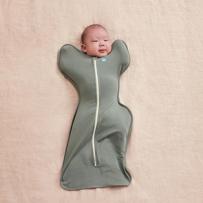 Love to Dream Swaddle Up Transition Swaddle - Patented Zip-Off Wings for Safe Baby Rolling | 1.0 TOG, 13-19 lbs, Deep Olive