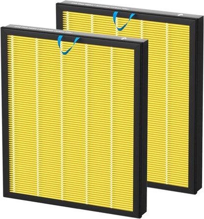 LEVOIT Vital 100S Replacement Filter - H13 True HEPA & Activated Carbon, 2 Pack | Yellow