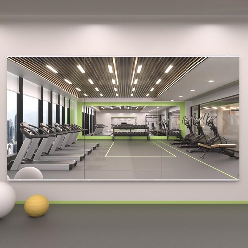 LOAAO Gym Mirror, 47.24"x29.53"-3 PCS Mirror for Gym, Flexible Combination, Tempered Glass, Gym Wall Mirror for Home Gym, Dance Studio, Yoga Room, Garage Gym, Workout Room