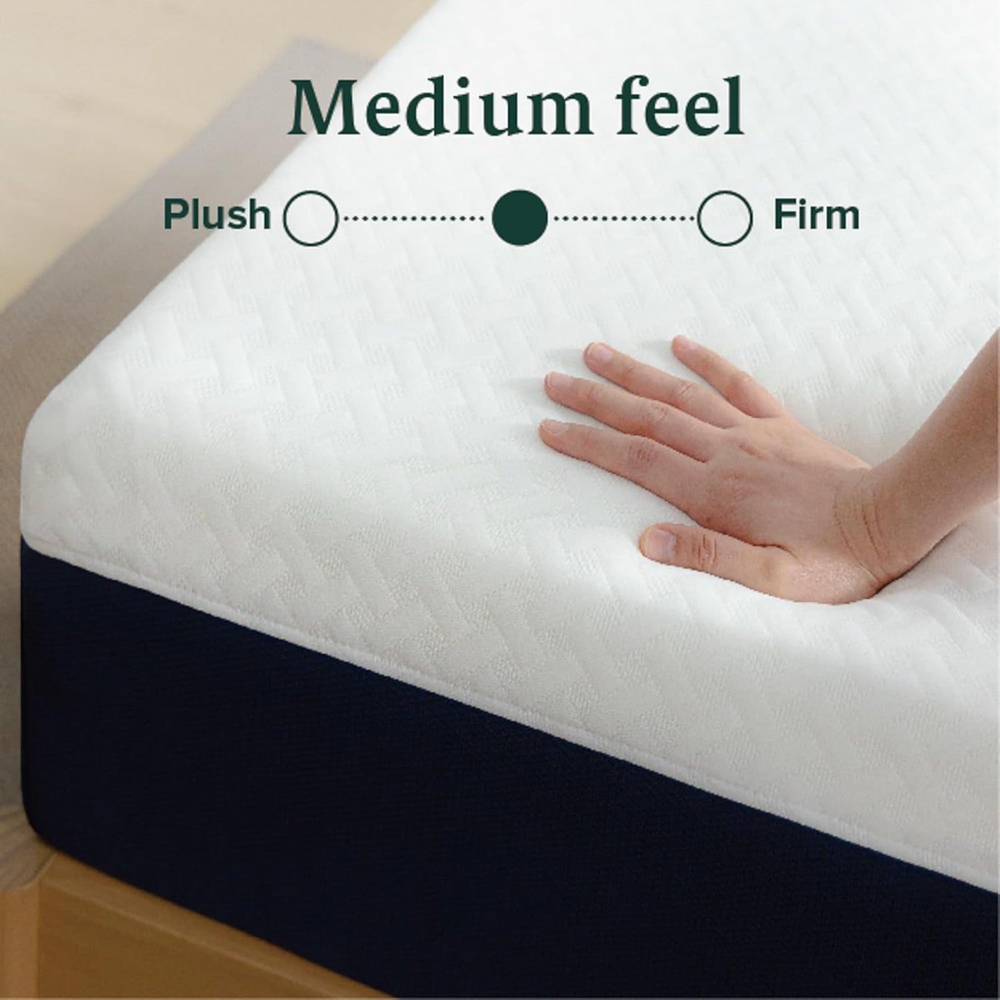 Zinus 12 Inch Queen Cooling Comfort Hybrid Mattress - Fiberglass Free, Medium Firm, Motion Isolation, Certified Safe Foams