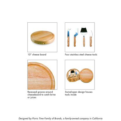 PICNIC TIME Game of Thrones 4 Houses Circo Cheese Board and Knife Set, Charcuterie Board Set, Wood Cutting Board, (Parawood)