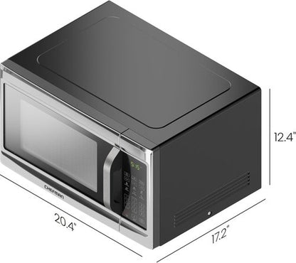 Chefman Microwave Oven - 1.3 Cu. Ft. Digital Stainless Steel | 1000 Watts, 6 Auto Menus, Eco Mode