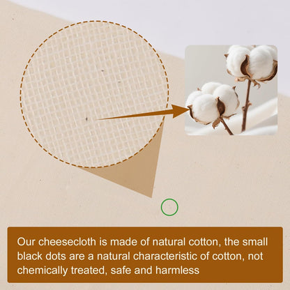 Skiennix Cheese Cloths - 15 PCS Organic Cotton Straining Cloths, 20x20 Inch, Reusable & Unbleached