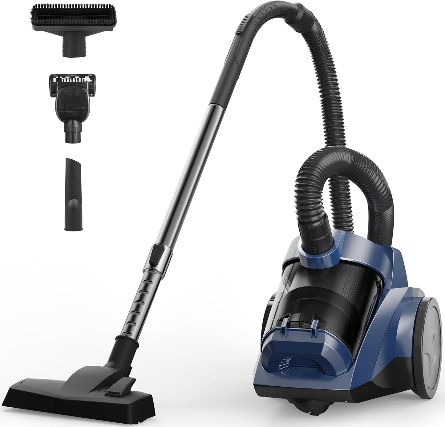 Sweepcent Canister Vacuum Cleaner - 45KPa Power Bagless Design | Lightweight Multi-Surface Vacuum with 5 Tools & 4.5QT Dust Cup