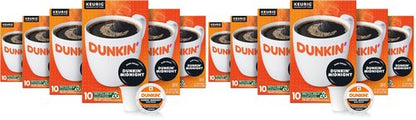Dunkin' Midnight Dark Roast Coffee, 60 Keurig K-Cup Pods, (Pack of 12)