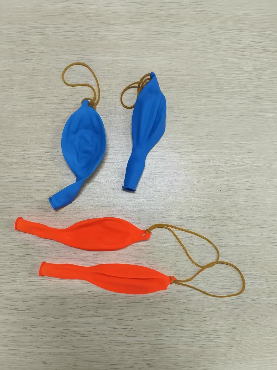 Soulchen Punch Balloons - 24 Pcs Blue & Orange Party Favors for Kids' Birthday Decorations | Thickened Design with Rubber Band Handle
