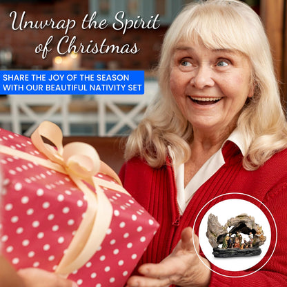 Steadfast Selections Christmas Nativity Set Indoor, Nativity Scene for Christmas Indoor, Pesebre De Navidad, Small Nativity Sets & Figures