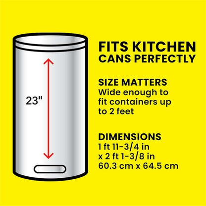 Glad ForceFlex Tall Kitchen Trash Bags - 13 Gallon Capacity, Fresh Clean Scent, 140 Count