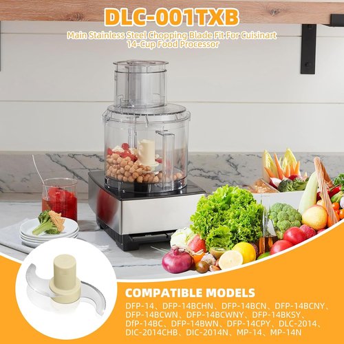 Cuisinart DLC-001TXA Steel Chopping Blade - Compatible with 14 Cup Food Processors | Durable & Efficient