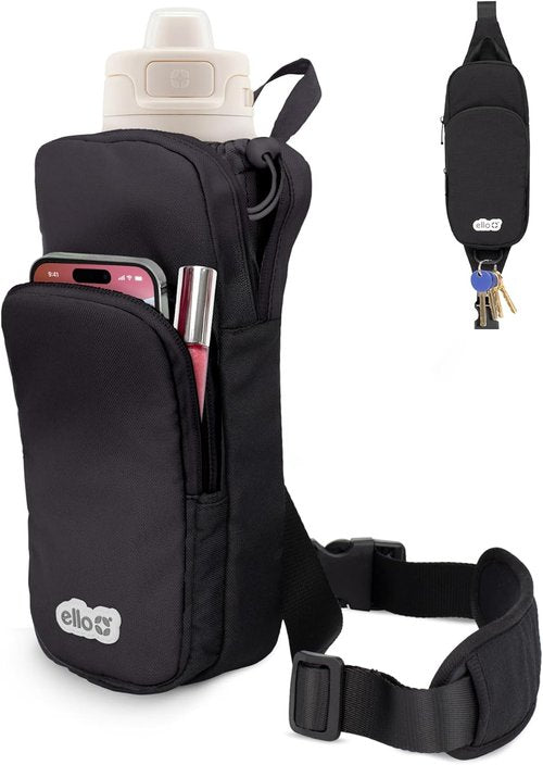 Ello Crossbody Sling Bag - Stylish Water Bottle Carrier for Hands-Free Convenience