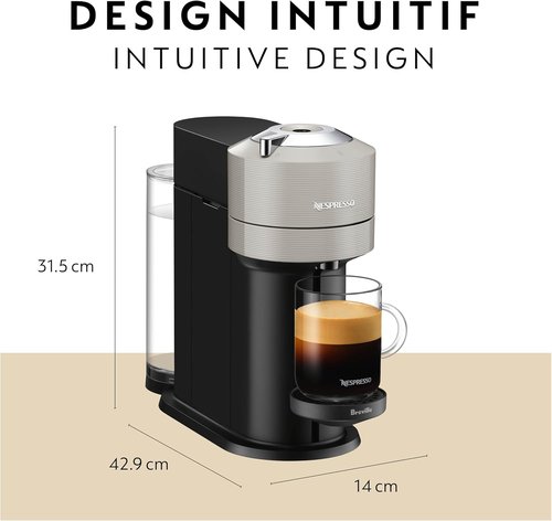 Breville Nespresso Vertuo Next Coffee & Espresso Maker - Sleek Design, Versatile Brewing Options