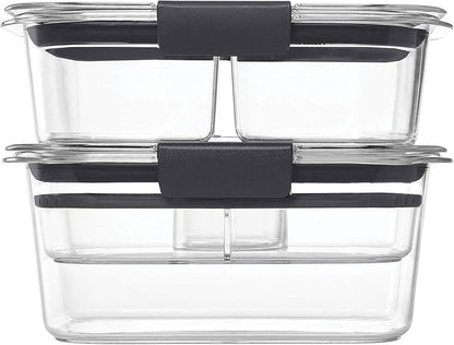 Rubbermaid Brilliance Food Storage Container - Airtight Seal | 10-Piece Set for Freshness