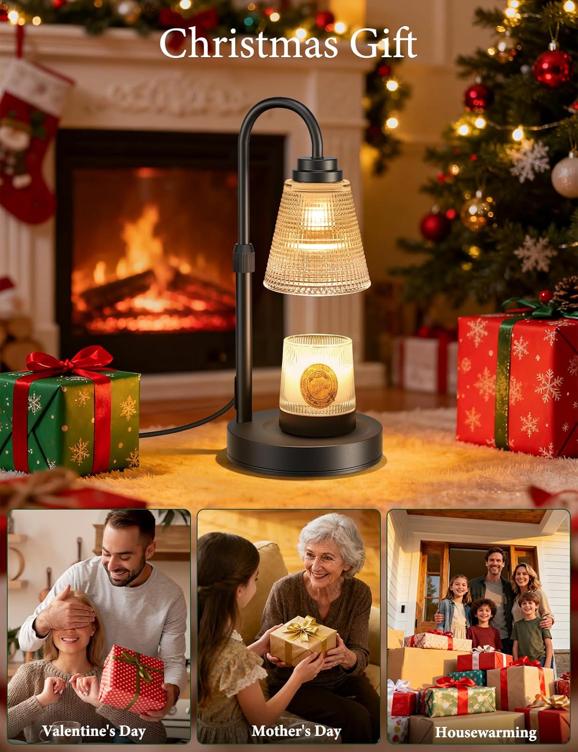 Skiennix Candle Warmer Lamp - Dimmable Timer & Adjustable Height for Jar Candles | Perfect Home Decor Gift