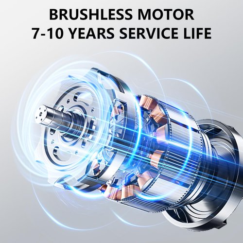 HRYCF Handheld Vacuum,Car Vacuum Cleaner,4-in-1 20000PA High Power Portable Rechargeable Vacuum Cleaner with Brushless Motor, Small Handheld Vacuum & Air Blower & Pump-Black