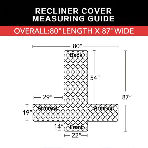 Easy-Going Recliner Chair Slipcover Reversible Sofa Cover Water Resistant Couch Cover Furniture Protector with Elastic Straps for Pets Dog (Recliner 22 inch, Chocolate/Chocolate)