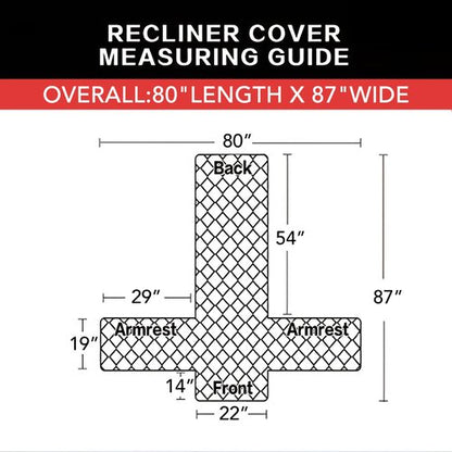 Easy-Going Recliner Chair Slipcover Reversible Sofa Cover Water Resistant Couch Cover Furniture Protector with Elastic Straps for Pets Dog (Recliner 22 inch, Chocolate/Chocolate)