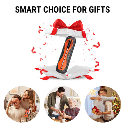 ThermoPro TempSpike 500 ft Wireless Meat Thermometer Digital, Bluetooth Meat Thermometer for Beef Lamb Chicken Turkey, Smoker Acccessories for Rotisserie Sous Vide BBQ Oven Air Fryer