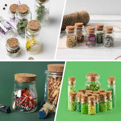 10 Pcs Tapered Cork Plugs, 2 Sizes Wine Bottle Stopper, Large Wooden Stoppers, 1.5 to 1.9 Inch Diameter, Natural Soft Wood Corks for Wine, Beer, Jars, DIY Crafts, Bottles Ornaments