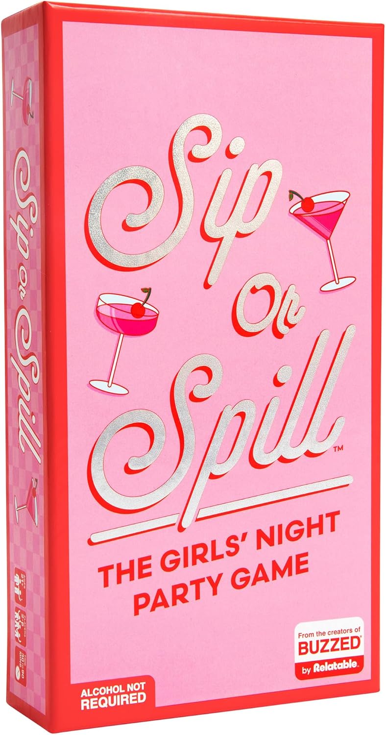 Sip Or Spill | Fun Party Drinking Game for Adults - 200 Cards & Instructions Included