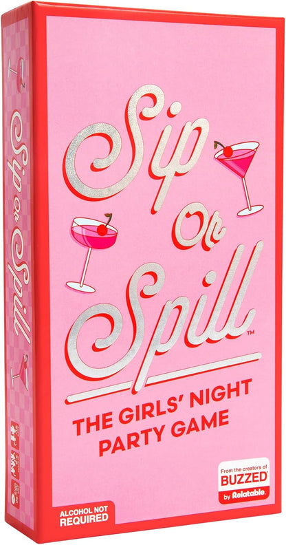Sip Or Spill | Fun Party Drinking Game for Adults - 200 Cards & Instructions Included