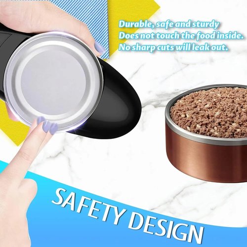 Electric Can Opener, No Sharp Edge Can Opener, One-Touch Electric Can Opener with Auto Shut,Best Kitchen Gadgets Electric Can Openers for Seniors with Arthritis