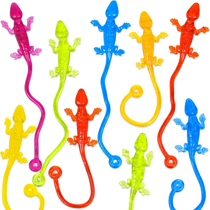 Skiennix 40pcs Sticky Gecko Toys - Fun Classroom Party Favors for Kids | Ideal Goodie Bag Stuffers