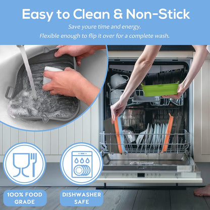 Silicone Air Fryer Liners - Reusable Collapsible Basket for Easy Cleaning | Fits 5.8 to 8 Qt Ovens, 8.5 Inch