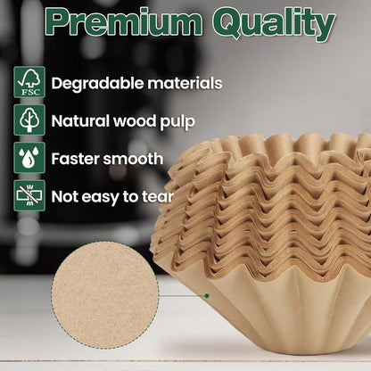 Ninja Disposable Coffee Filters - Unbleached Paper for PB051 & PB041 Single Serve Maker | 150 PCS