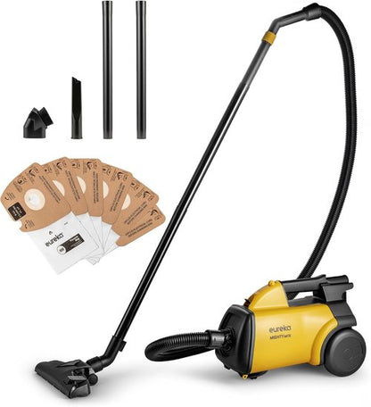 Eureka 3670M Canister Vacuum - Lightweight & Powerful for Carpets and Hard Floors | 5 Bags, Yellow