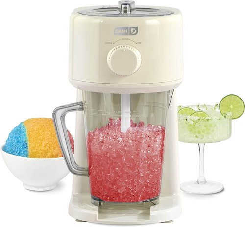 Dash Deluxe Shaved Ice & Slushy Maker - Easy Slushy & Snow Cone Machine - Includes Pitcher & Recipe Guide - Cream