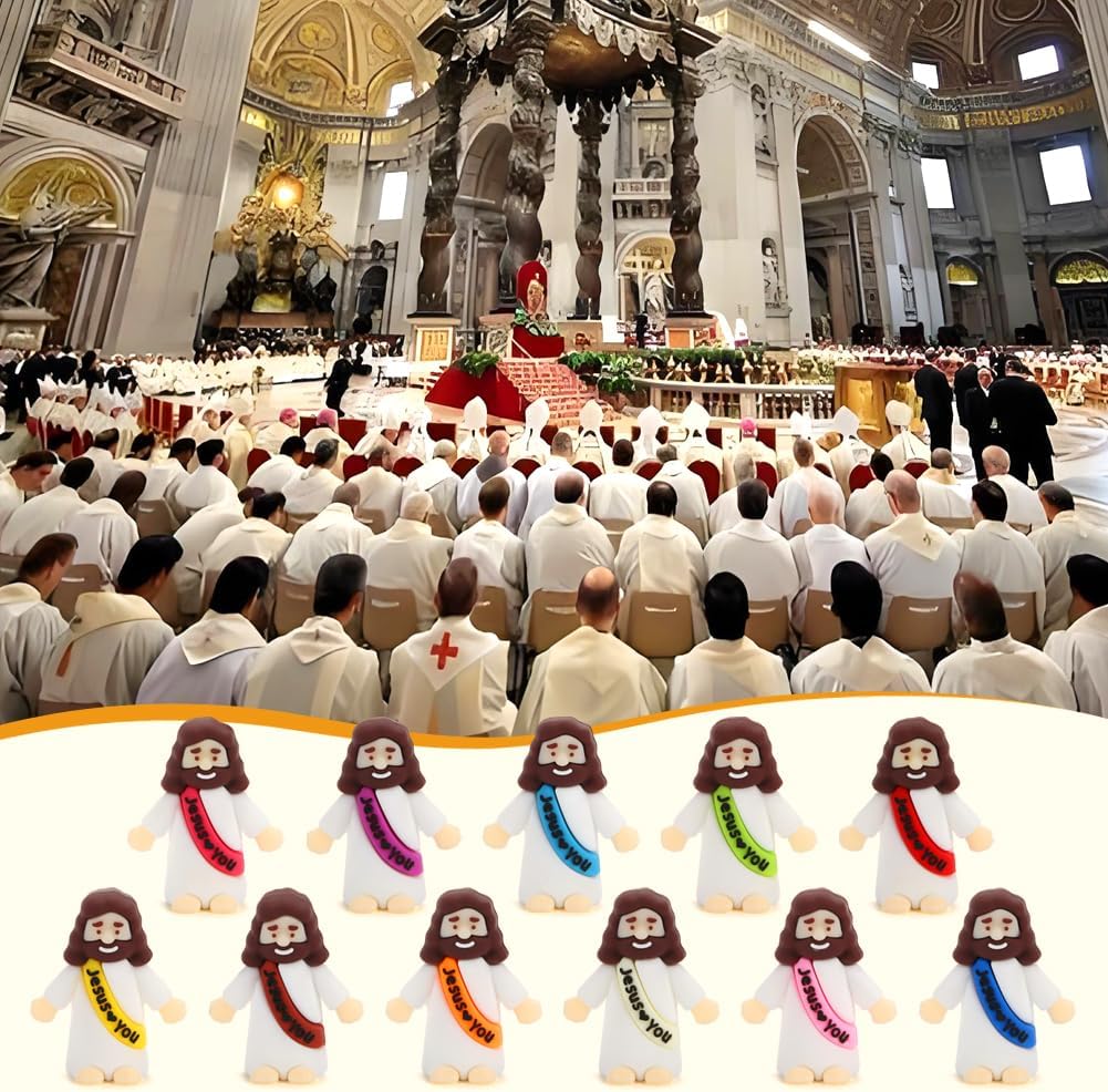 Mini Jesus Figurines by [Brand Name] - 40 Pcs Religious Action Figures for Crafts & Gifts | Perfect for Christmas & Sunday School