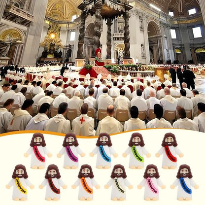 40 Pcs Mini Jesus Figurines in Bulk, Little Jesus Loves You Figures to Hide Tiny Action Figure for Crafts Pocket Seek Religious Gifts Christmas Stuffers Fillers Sunday School Baptism Christ Savior