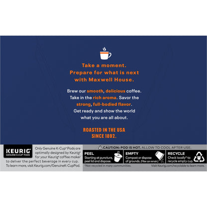 Maxwell House Original Roast Medium Roast K-Cup Coffee Pods, 12 ct Box