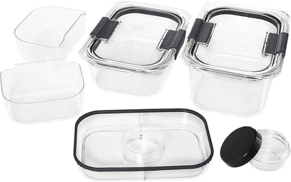 Rubbermaid Brilliance Food Storage Container - Airtight Seal | 10-Piece Set for Freshness
