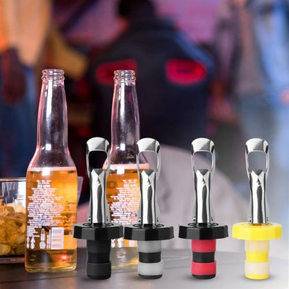 8pcs Reusable Wine Stoppers, Silicone Vacuum Bottle Stopper,Expanding Manual Beverage Bottle Stopper,Wine Bottle Airtight Seal Cork