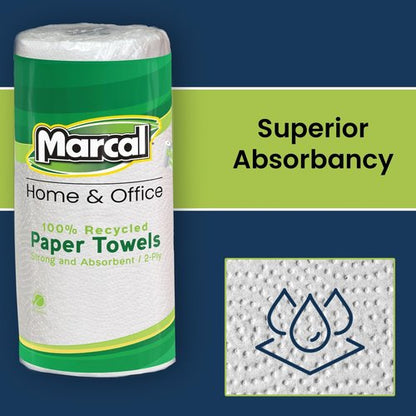 Marcal® Select-A-Size Maxi Roll Towels - 140 Sheets Per Roll | Pack of 6 - White