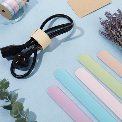 Skiennix Wrapping Paper Roll Holder - 12 Silicone Covered Clips for Easy Storage | 1 x 8.5 in, Multi-Color