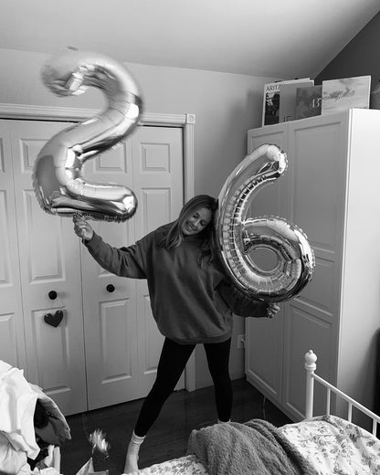 Silver Number 6 Balloon - 40 Inch Birthday Decoration for 6th Birthday Parties | Premium Party Supplies