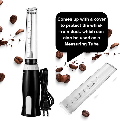 K-Brands Electric Milk Frother - Handheld Whisk for Coffee, Latte & Cappuccino - Powerful Foam Maker