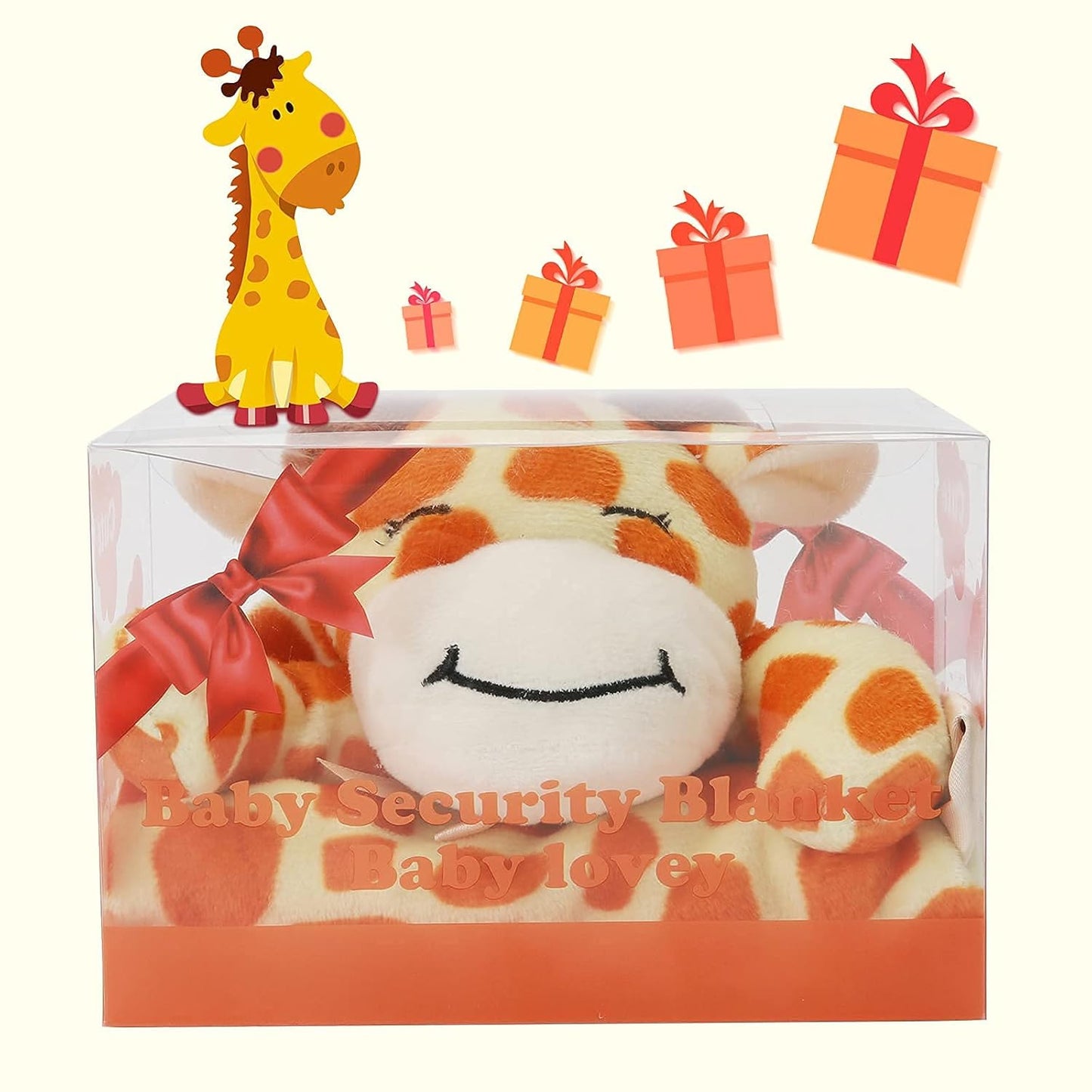 Pro Goleem Giraffe Lovey - Soft Security Blanket & Snuggle Toy for Infants | 16-Inch Unisex Baby Gift