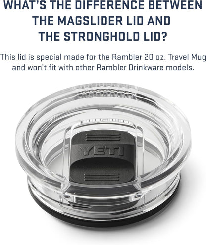 YETI Rambler 20 oz Travel Mug - Stainless Steel, Vacuum Insulated with Stronghold Lid for Durability