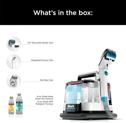 Shark StainStriker Portable Carpet Cleaner - Pet Mess Extractor & Odor Remover | White PX201