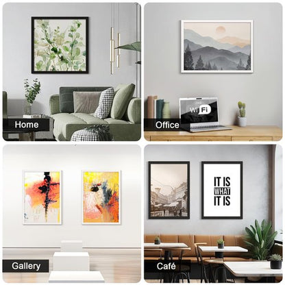 ARTWIND 20x28 Poster Frame 2 Pack, White Solid Wood Photo Picture Frame for Horizontal or Vertical Wall Mounting, Hanging Hardware Included