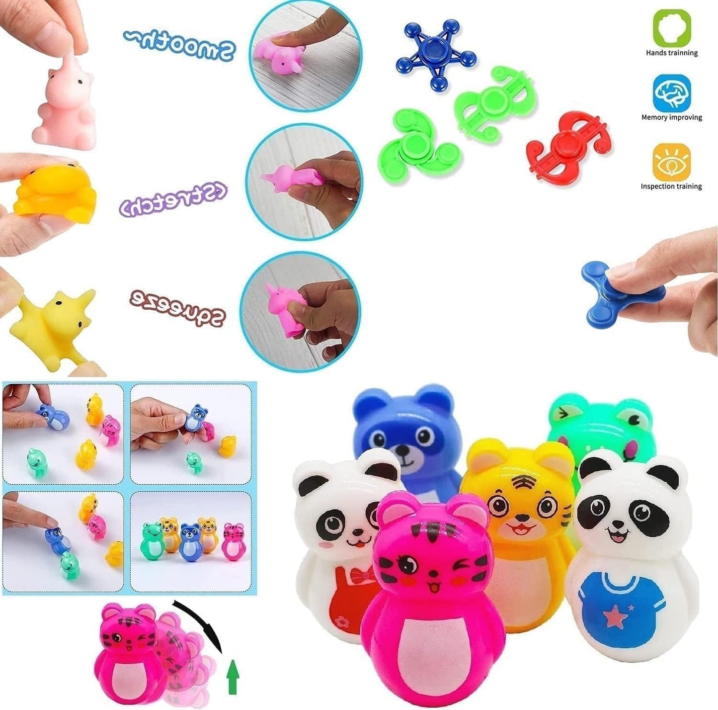 Mivanlin 117 Pcs Fidget Toys Set - Fun Party Favors for Kids 4-12 | Treasure Box & Goodie Bag Stuffers