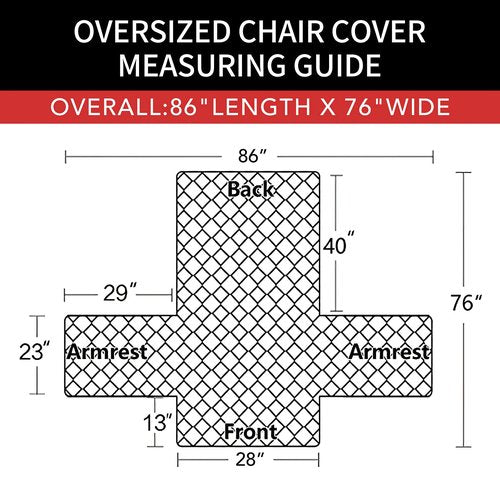 Easy-Going Oversized Chair Sofa Slipcover Reversible Sofa Cover Water Resistant Couch Cover Furniture Protector Cover with Elastic Straps for Pets Dog (Oversized Chair, Black/Beige)