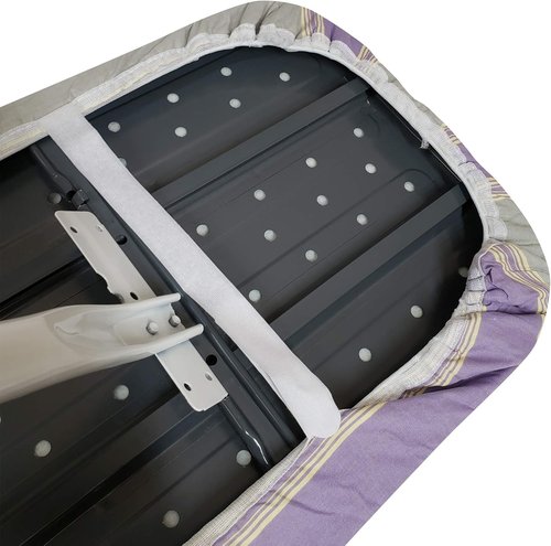 HOMZ Premium Ironing Board Cover & Pad - Standard Width, 13-15" W x 53-55" L, Purple Diagonal Stripe