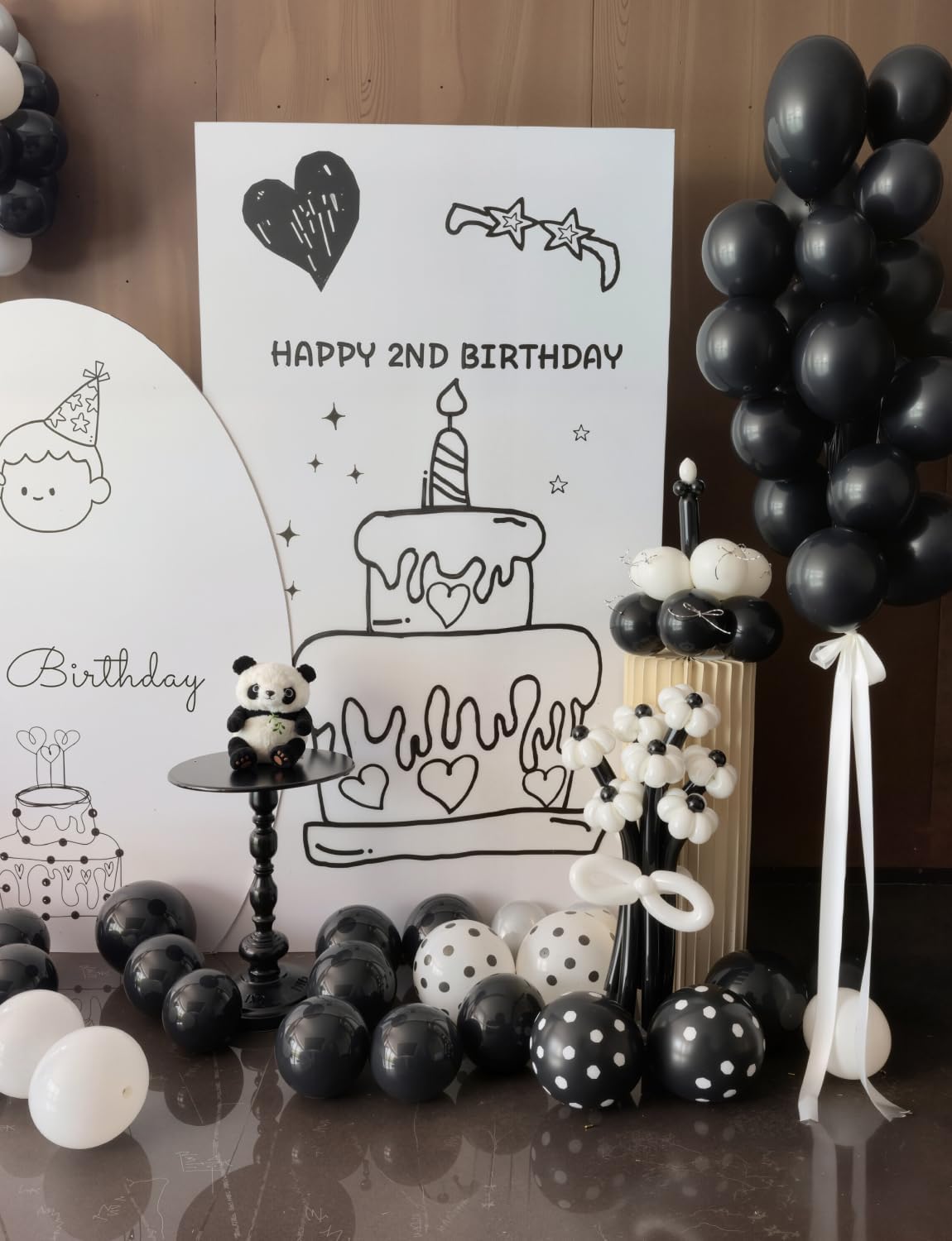 Black Balloons 12 Inch - 24 Pack Latex Party Balloons for Birthday & Baby Shower Celebrations