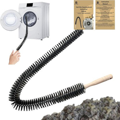Full-Bristle Dryer Vent Cleaner Brush - Flexible 27.95-Inch Lint Removal Tool for Deep Cleaning & Efficiency